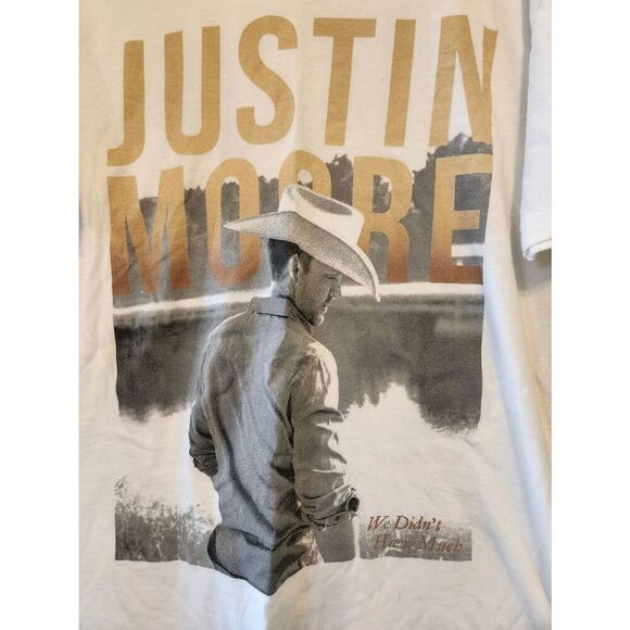 Justin Moore Size M We Didn't Have Much Band Music T-shirt - Picture 2 of 4